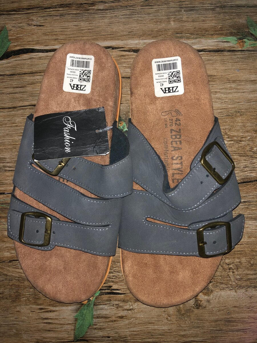 Sandales en cuir ajustables