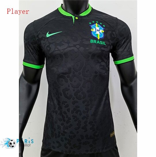 Maillot Brésil noir Léopard