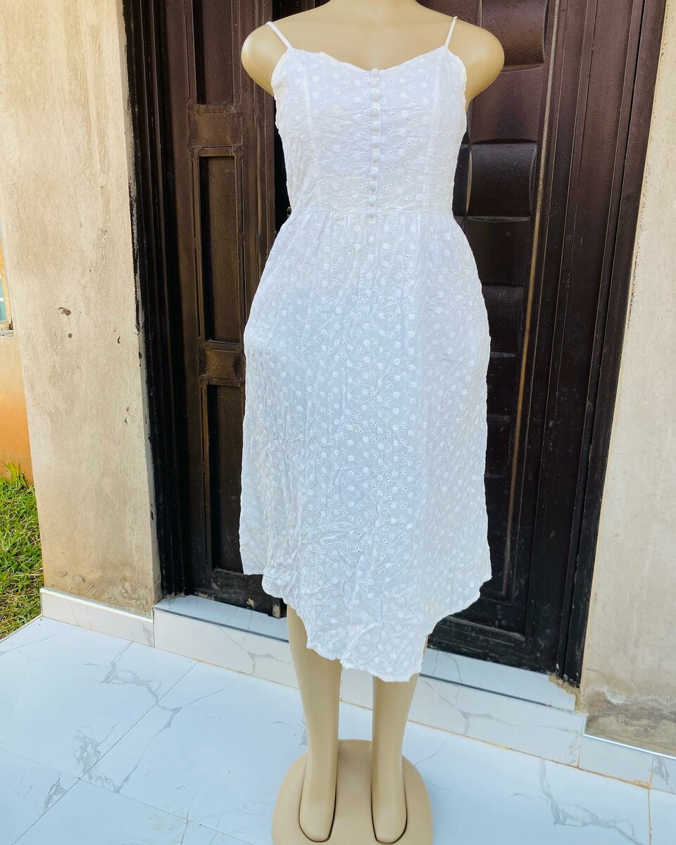Beautiful and stylish women's dress white