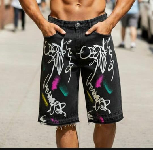 Short en denim de rue