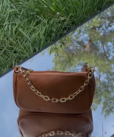 сумка коричневая