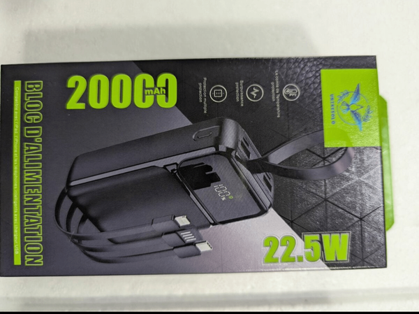 Bloc d'alimentation 20000mAh