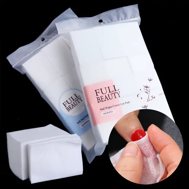 Tampons à ongles en coton