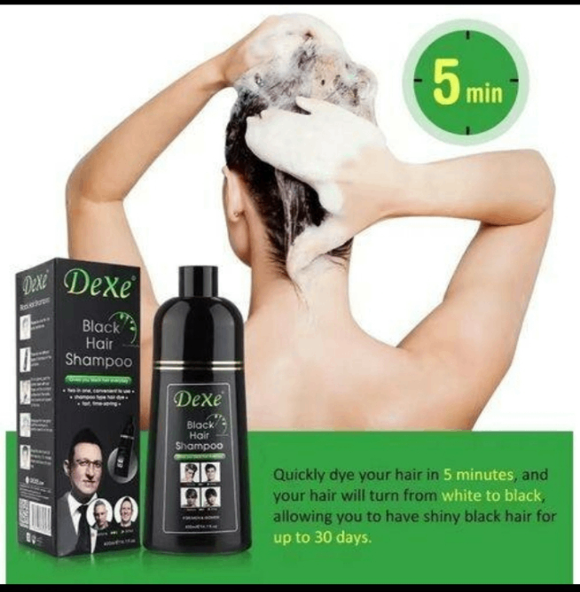 Shampoo noir couvrant rapide