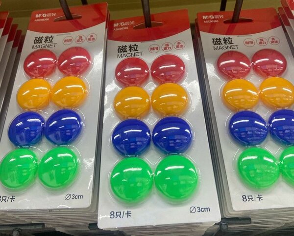 Aimant rond pour tableau blanc