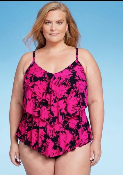 Plus size women swimwear