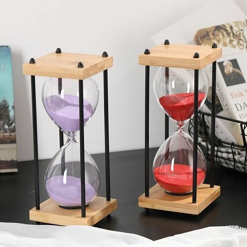 Sablier en bois décoratif