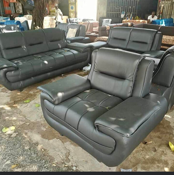 Ensemble canapé en cuir élégant