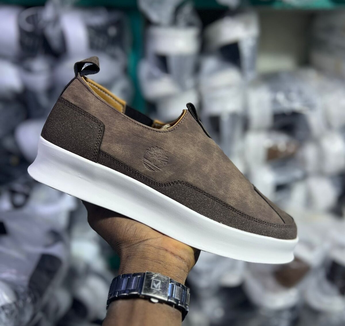 Sneakers tendance en cuir