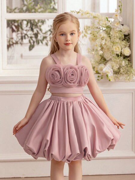 Robe Enfant Fleurie Élégante