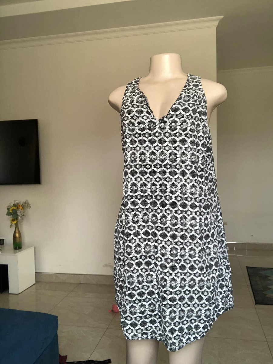Dress gris blanc 