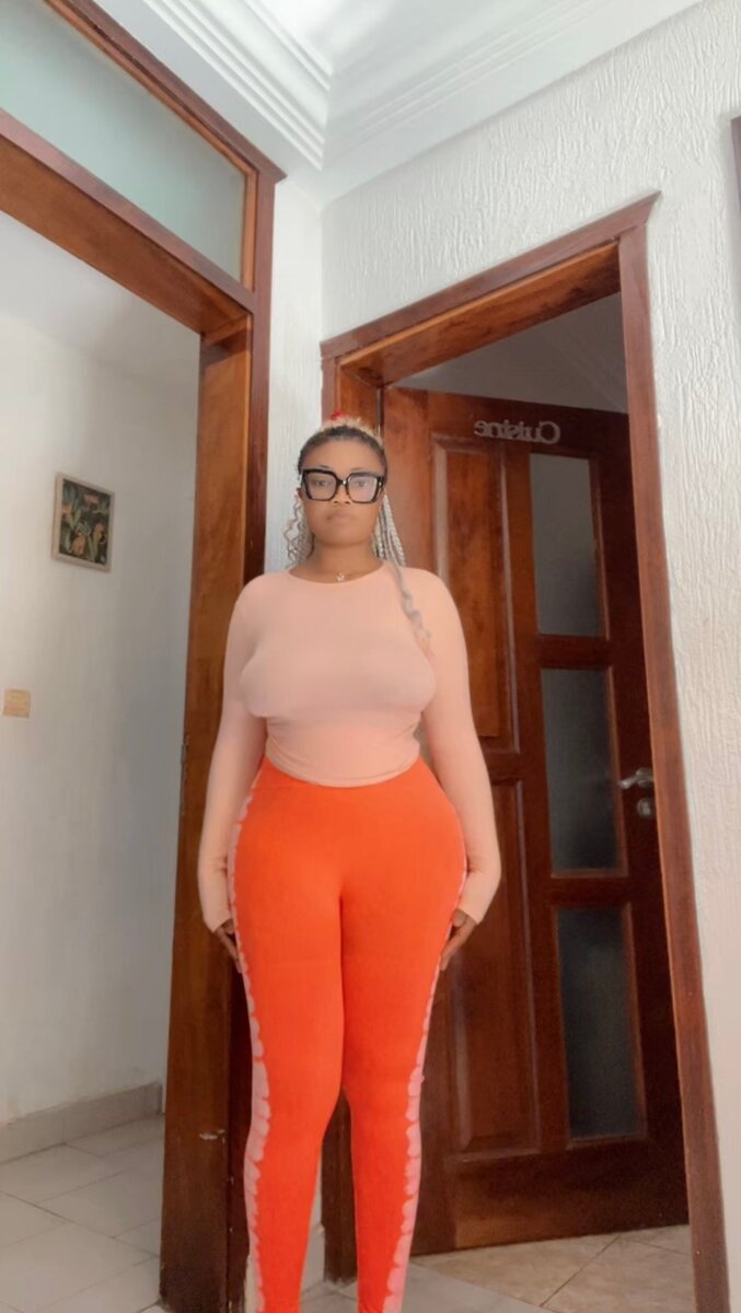 Legging sportif orange élégant