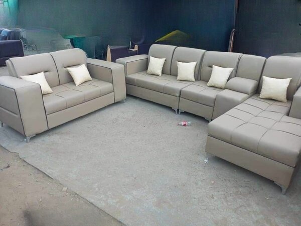 Box Type Leather sofa sets