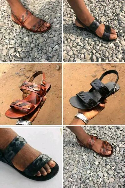 pure leather sandals
