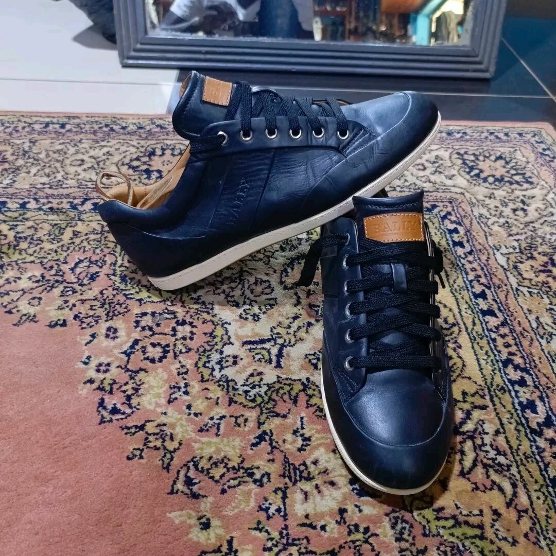 Bally cuir noir casual homme