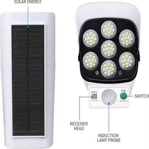 Caméra solaire LED étanche