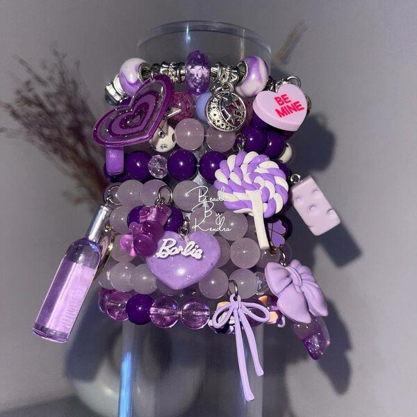 Bracelets perles colorées