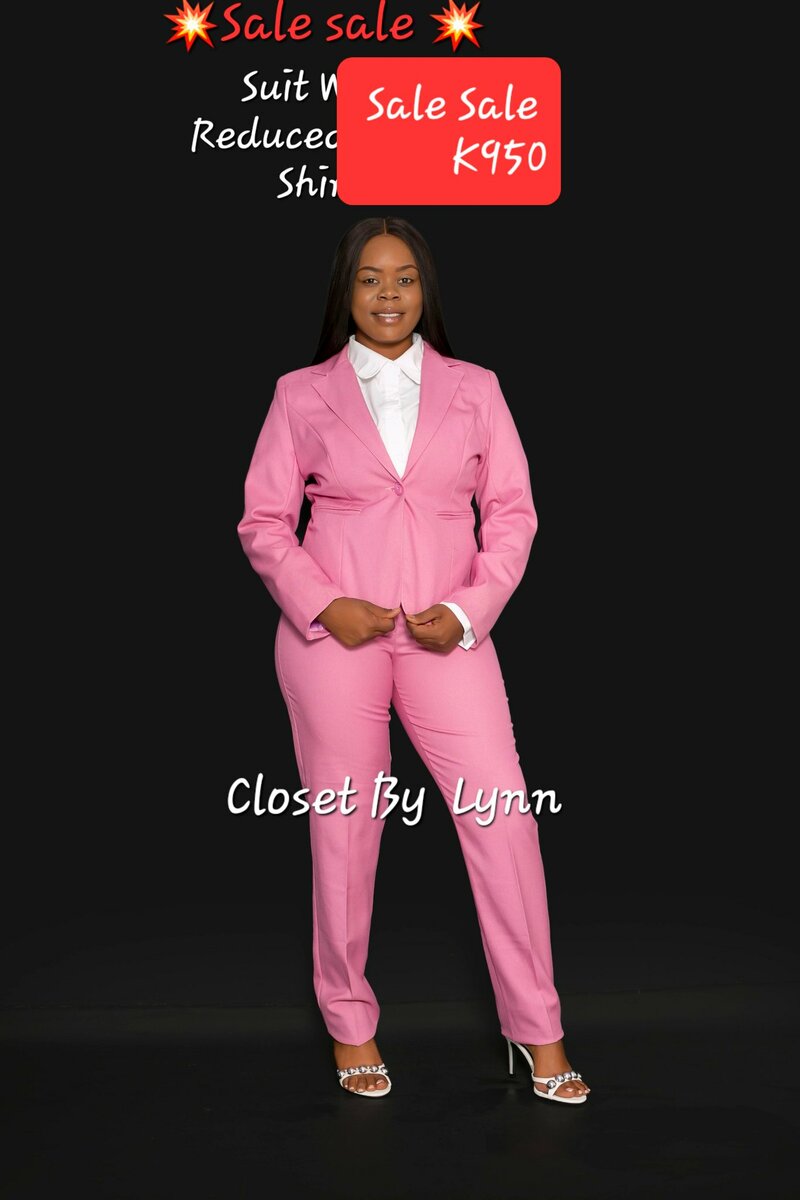 women's suit pink