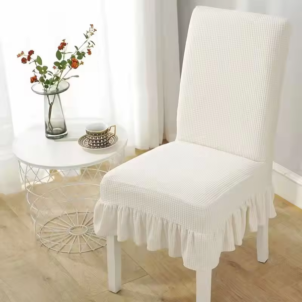 Housse de Chaise Élastique Blanche