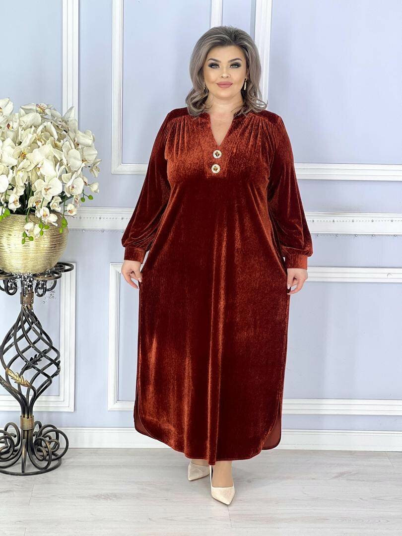 Платье велюровая