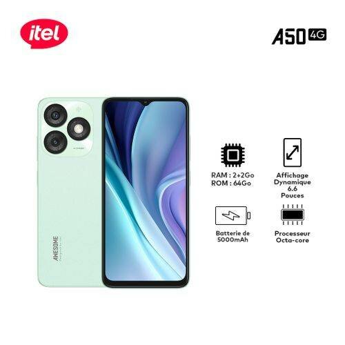 Itel A50 - 6.6" 64+(2+4) Go