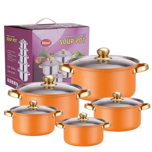 Set de casseroles inox 5 pièces