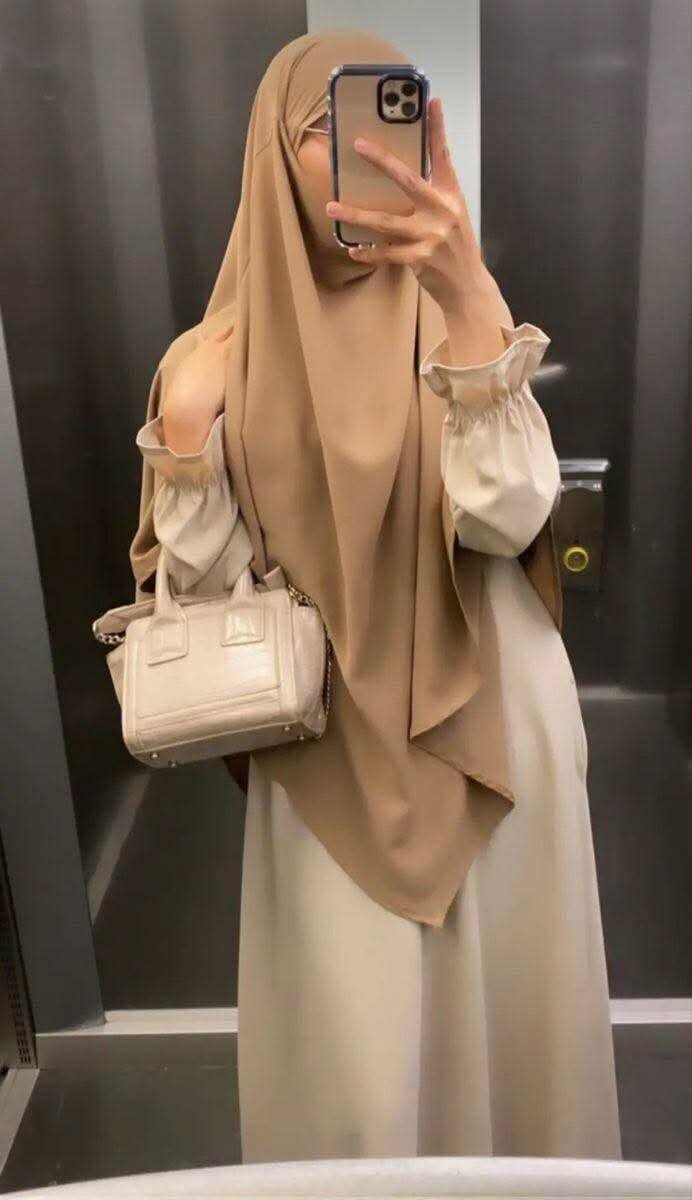 Khimar élégant en soie