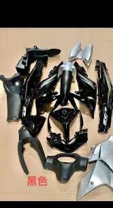 Kit habillage moto noir x-1