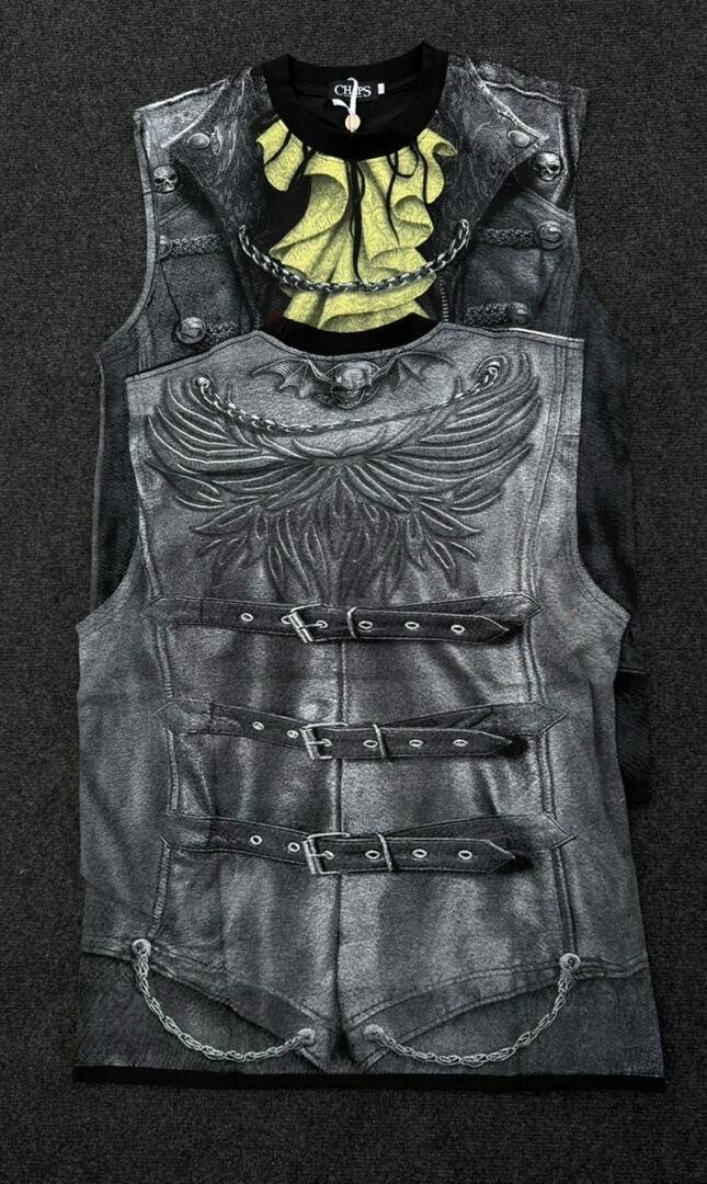 Gilet Gothique en Faux Cuir