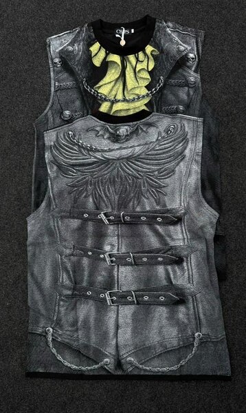 Gilet Gothique en Faux Cuir