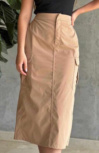 Long jeans skirt