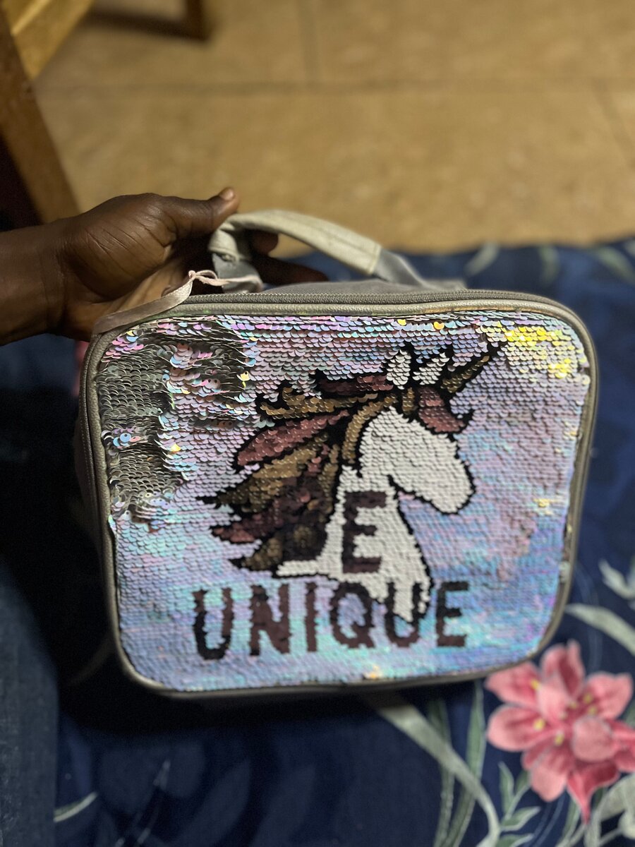 Sac à dos licorne paillettes