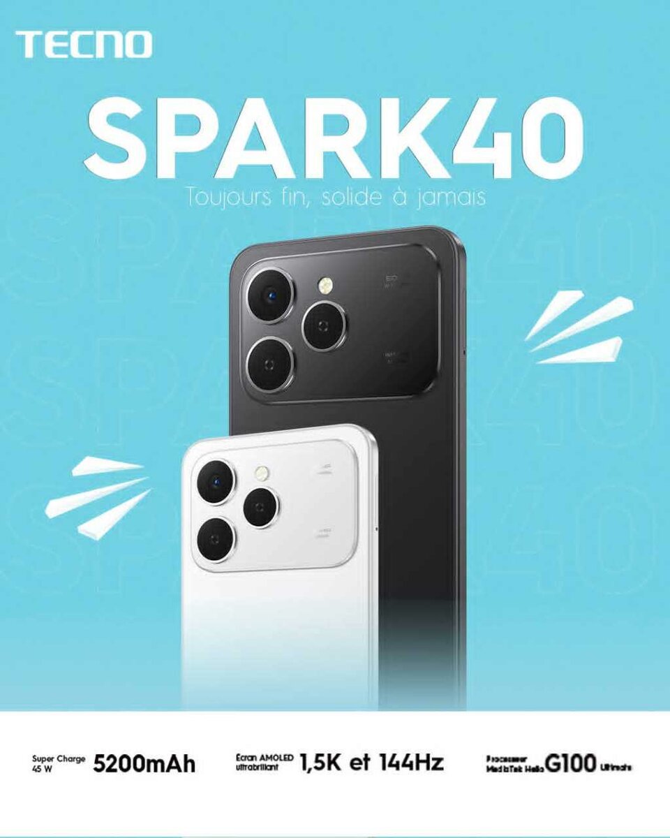 Tecno Spark 40 128GB 4+4RAM