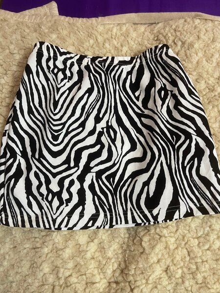 Jupe Évasée Zébrée Chic