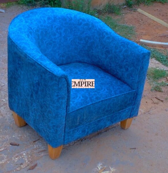 Soft blue armchair
