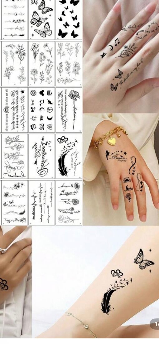 Tatouages Temporaires Style Bohème