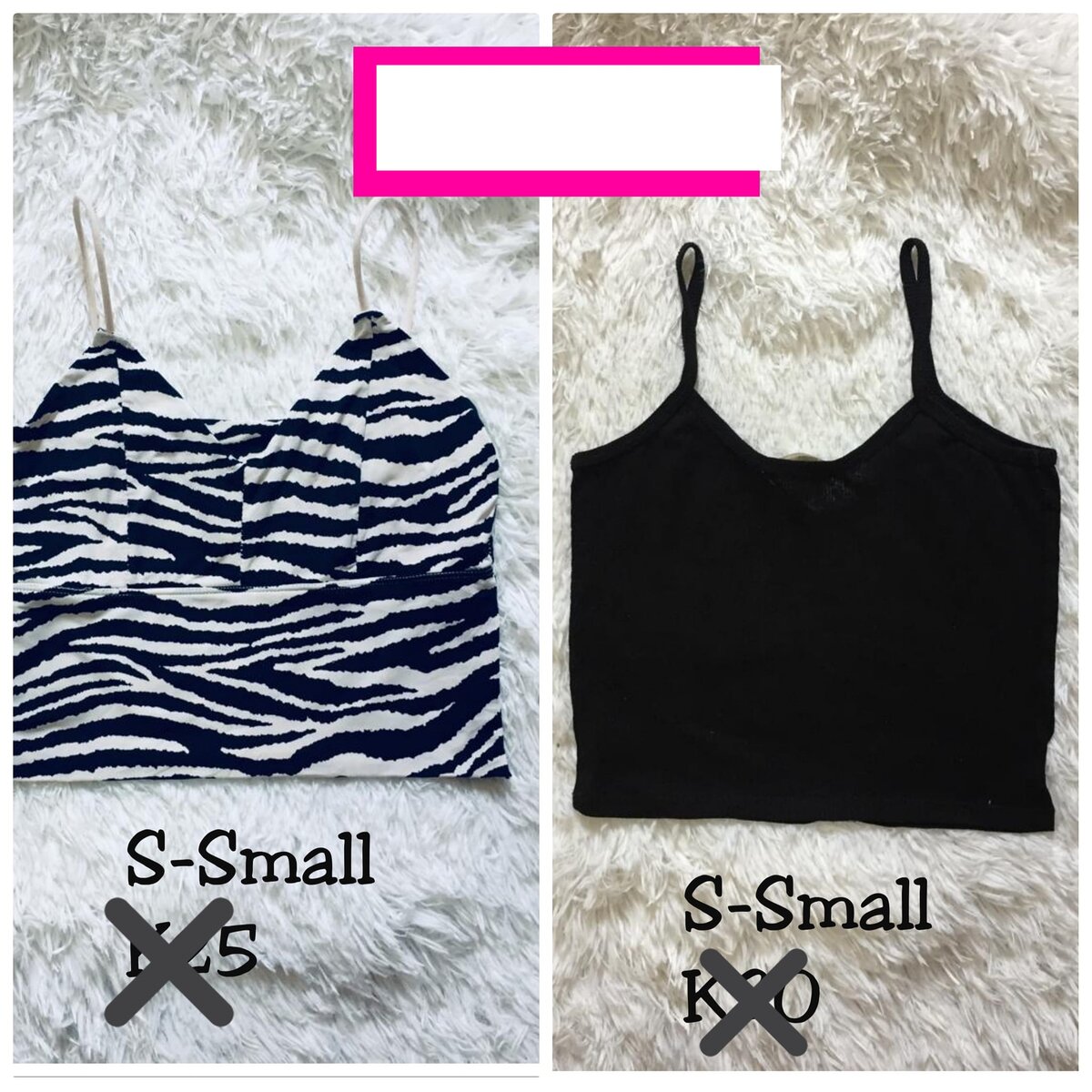 Salaula crop tops and tops