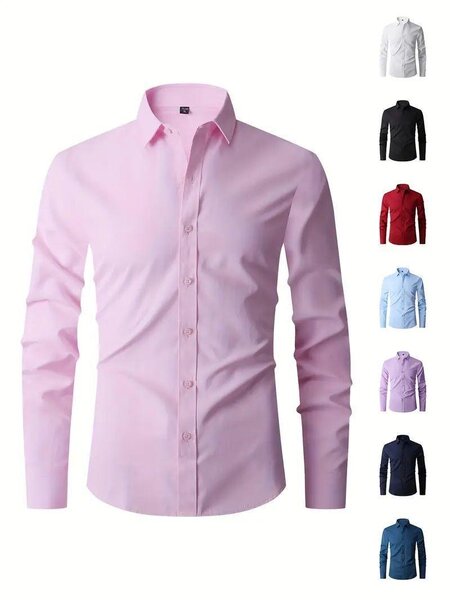 Lot de chemises classiques pour hommes