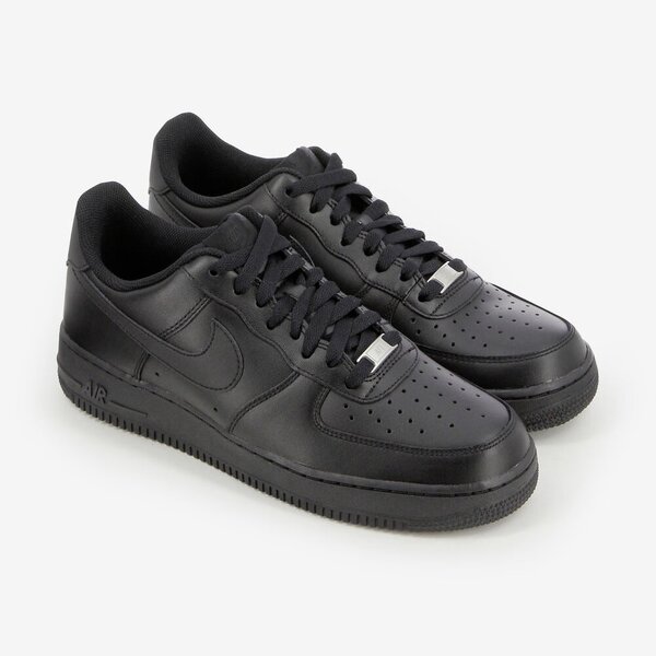 Air force 1 noir en cuir