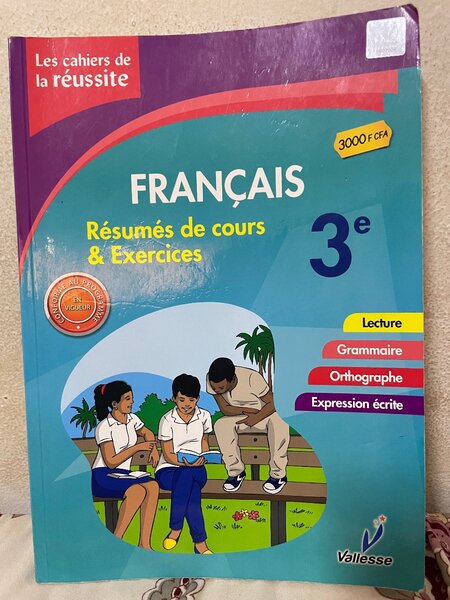 Livre Français 3e Exercices