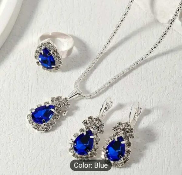 1 necklace+1ring+earrings