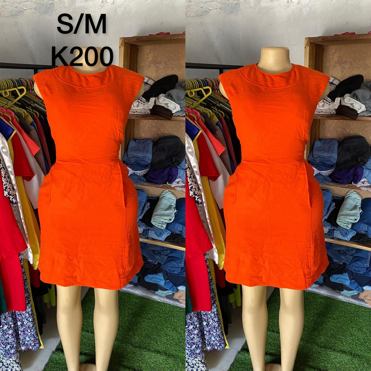 Beautiful and comfortable women's dress orange