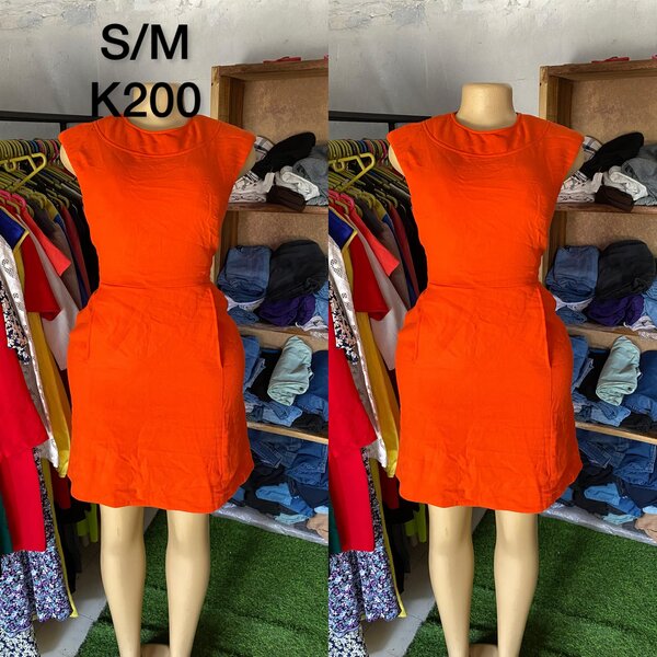 Beautiful and comfortable women's dress orange