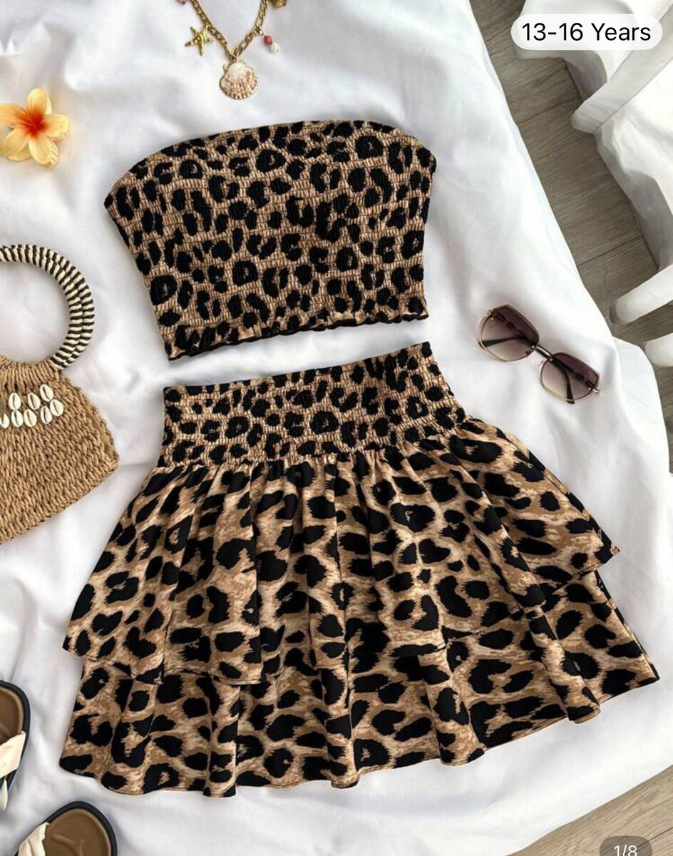 Ensemble Léopard Adolescente