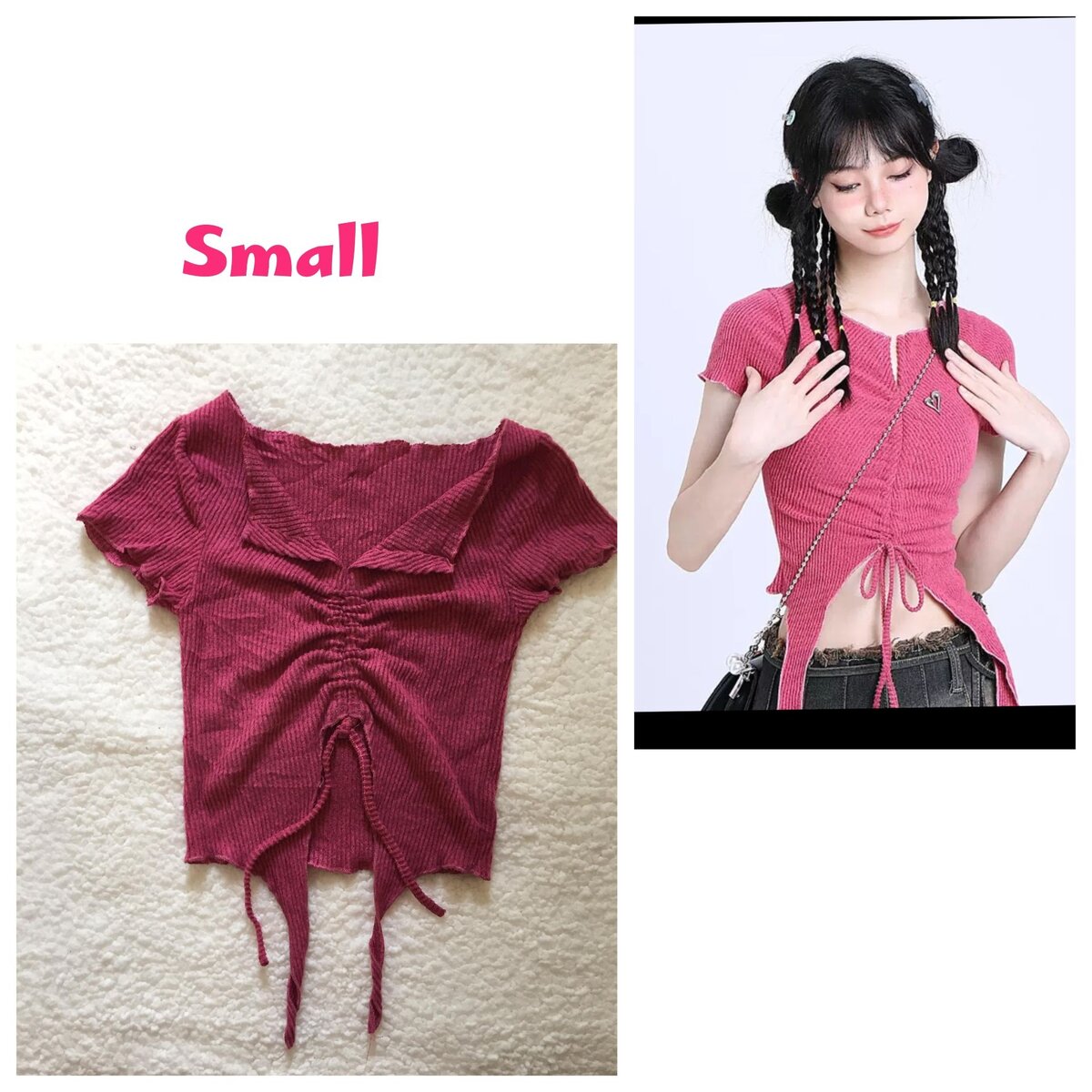 Salaula crop tops and tops