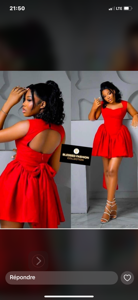 Robe rouge élégante