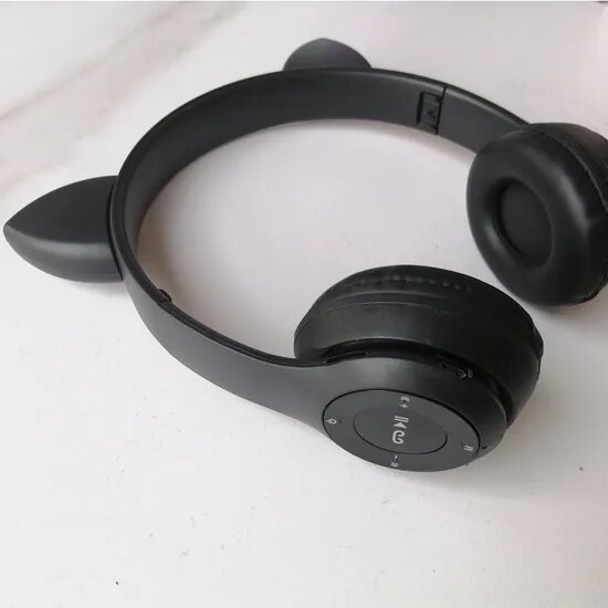 Casque audio cat noir