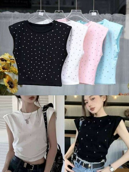 Débardeur à pois femme