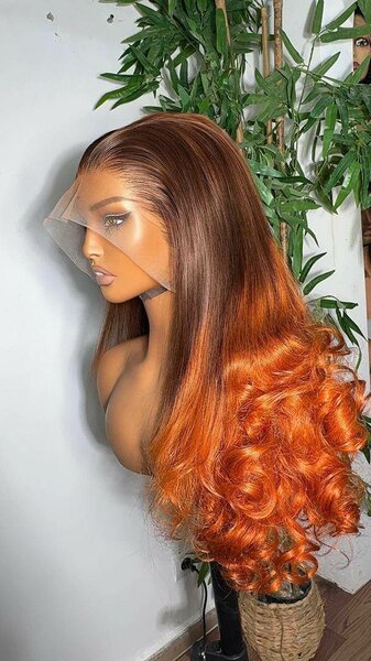 Perruque en dentelle ombrée