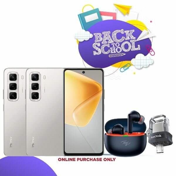 Infinix Hote 50 128/8gb +Itel Bud Ace and Pendrive 32gb otg